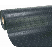 Passatoia Antiscivolo gomma liscia 125 cm X 3 mm  Nero Velcoc 