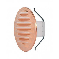 Griglia realizzata in rame dotata di molle e rete D.130 mm tubo 80/125 mm 