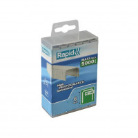 Graffe piatte Rapid No. 140 zincate da 6 mm 