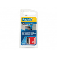  Rapid graffe a filo fine n  53 con punte da 14 mm, confezione  da 1080 pz