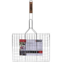 Griglia Bbq con manico in legno 40x66 cm Koopman International Italy