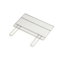 Ompagrill Graticola Griglia per Arrostire Barbecue Camino Manici a Tondino Richiudibili 68x40 cm