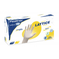 Guanti In Lattice Senza Polvere Feather Latexx - gr. 5,0 (M) Reflexx confezione da 100 pz 
