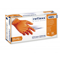 GUANTI NITRILE  ORANGE Reflex N85  XL CONFEZIONE DA 50 PZ 