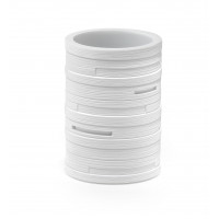 Portaspazzolini da appoggio bianco - Helen di Gedy 10 x l 7,2 x p 7,2 cm