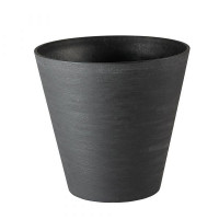 Vaso Teraplast Hoop Black 16 cm 