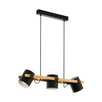 Lampada a sospensione Hornwood Nero Marrone 