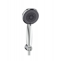 Doccia Duplex Calliope 3 Getti colore Cromo e Grigio D. 10cm  attacco 1/2"