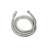 Idro-bric Flessibile da 150 cm D.14mm in acciaio cromato, doppia aggraffatura