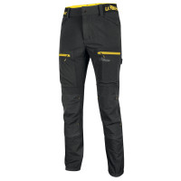  U-POWER PANTALONE  DA LAVORO HORIZON BLACK CARBON TAGLIA L 