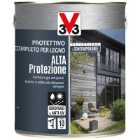  V33 protettivo completo per legno alta protezione all' acqua  Grigio grafite flacone da 2.5 lt 