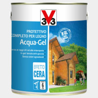 V33 protettivo completo per legno  acqua-gel  castano scuro  flacone da 2.5 lt 