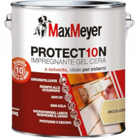 Impermeabilizzante Protettivo Incolore per Legno - Finitura Satinata con Cera - 2,5 L