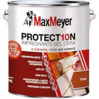 Impermeabilizzante Protettivo per Legno Teak - Finitura Satinata con Cera - 2,5 L