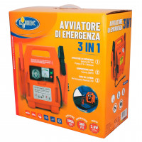 LUBEX Jump starter avviatore emergenza auto 3in1