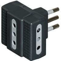 KIT - ADATTATORE TRIS 3 SP 10A GRIGIO 
