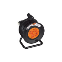 Prolunga avvolgibile avvolgicavo mt.25 cavo 3 x 1,5,mm²  4  prese universali bticino