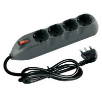 Bticino poker multipresa con interruttore 16 a grigio