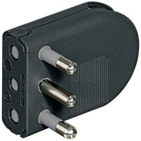 Spina volante 2P+T 16A salvaspazio - antracite Bticino 
