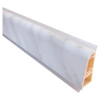 Alzatina Kimono rivestita marmo carrara 4,5 x 2,5 x 100 cm