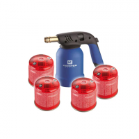 Saldatore a gas Tornado con 4 cartucce Kemper 