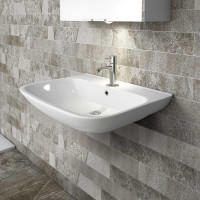 Lavabo sospeso in ceramica - serie touring 65cm 