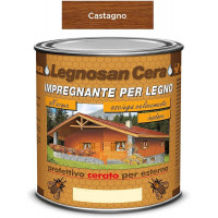  LEGNOSAN CERA CASTAGNO  IMPREGNANTE PER LEGNO ALL' ACQUA FLACONE DA 2.5LT