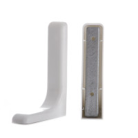 LEONARDO 12 CM  BIANCO CON VITI/TASSELLI