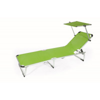 Lettino viareggio verde 187x60x30 Biacchi Ettore