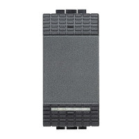 Bticino interruttore serie living international, 1posto  16a 1m, colore nero