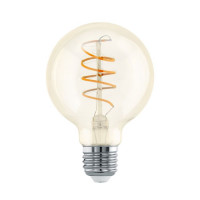 Lampadine LED E27 G80 Diffusore in Vetro Ambra 8