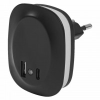Lunetta Edge Backlight+Sensor+Usb A-C nero 12.5W Ledvance