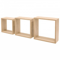 Set 3 cubi kimono mdf sonoma 30 x 30 x12 cm