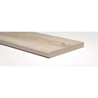 Mensola legno stondata rovere chiaro 1.8x100x20cm Kimspace Kimono