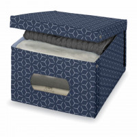 Scatola Metrik blu 39x50x24 Domoliving