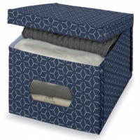 Scatola Metrik blu 42x50x31 Domoliving