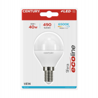Lampadina Mini Globo LED 6W 40W E14 6400K