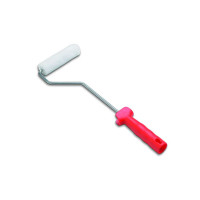 MINIRULLO POLIESTERE BIANCO MANICO CORTO 6 CM 