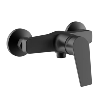 IDRO-BRIC RUBINETTO ESTERNO DOCCIA KALOS D.35mm IN FINITURA NERO OPACO