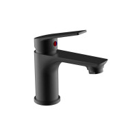 Rubinetto Idro-Bric Flessibile seire KALOS  3/8"F 35cm Nero per Lavabo D.35mm