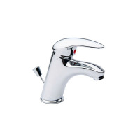 Miscelatore per lavabo serie titan cromato cartuccia D. 40 mm 
