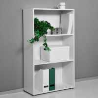 Libreria 3 vani bianca 70x30x119 cm Kimono