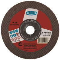 DISCO ABRASIVO TYROLIT 2 STELLE ACCIAIO/INOX PIANE 115 X 1.6 X 22 MM 