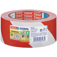 Nastro segnaletico - Tesa - 50mmx66m - bianco/rosso