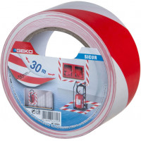 Geko - Nastro Segnaletico Adesivo B/R 50mm x 30m - Sicurezza e Visibilità per le Tue Segnalazioni!