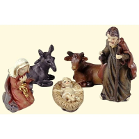 Natività in resina cm 3.3 set da 5 pz 