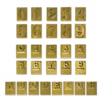 Vigor-Blinky Numero Civico in Ottone Finitura Bronzata Uno