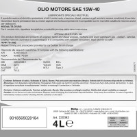 Olio Motore Rhutten 15W-40 4L - Protezione e Prestazioni Ottimali per il Tuo Veicolo!