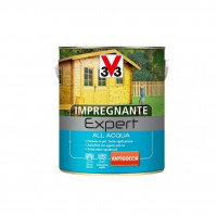 V33 impregnante per legno expert ad acqua in gel incolore flacone da 2.5 lt 