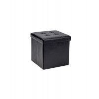 DOMO PAK LIVING Pouf Contenitore Ottoman in ecopelle 38x38x38 cm 
